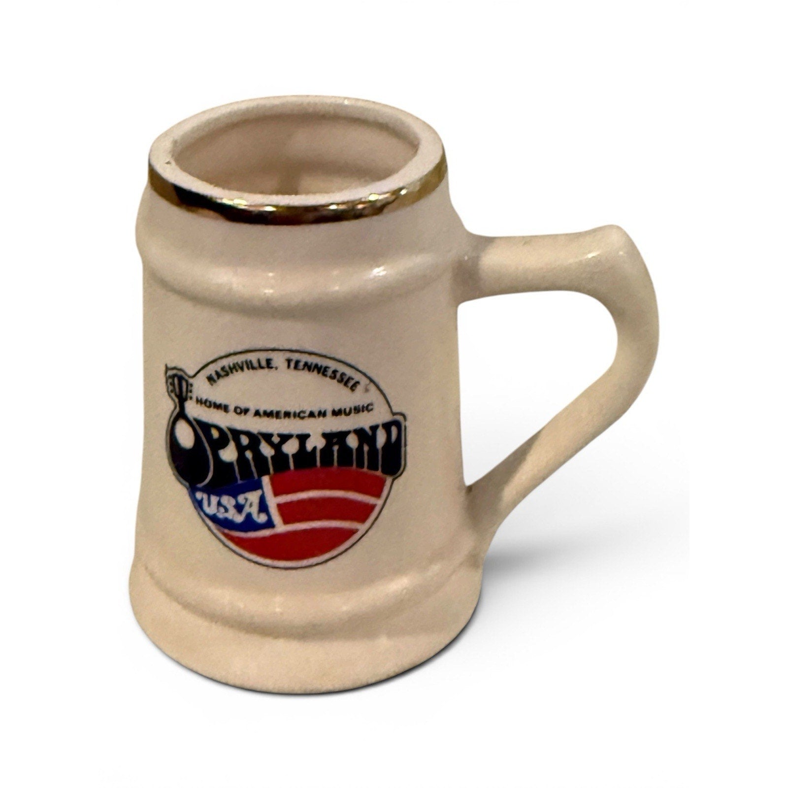 Vintage Nashville Opryland USA Pottery Beer Mug
