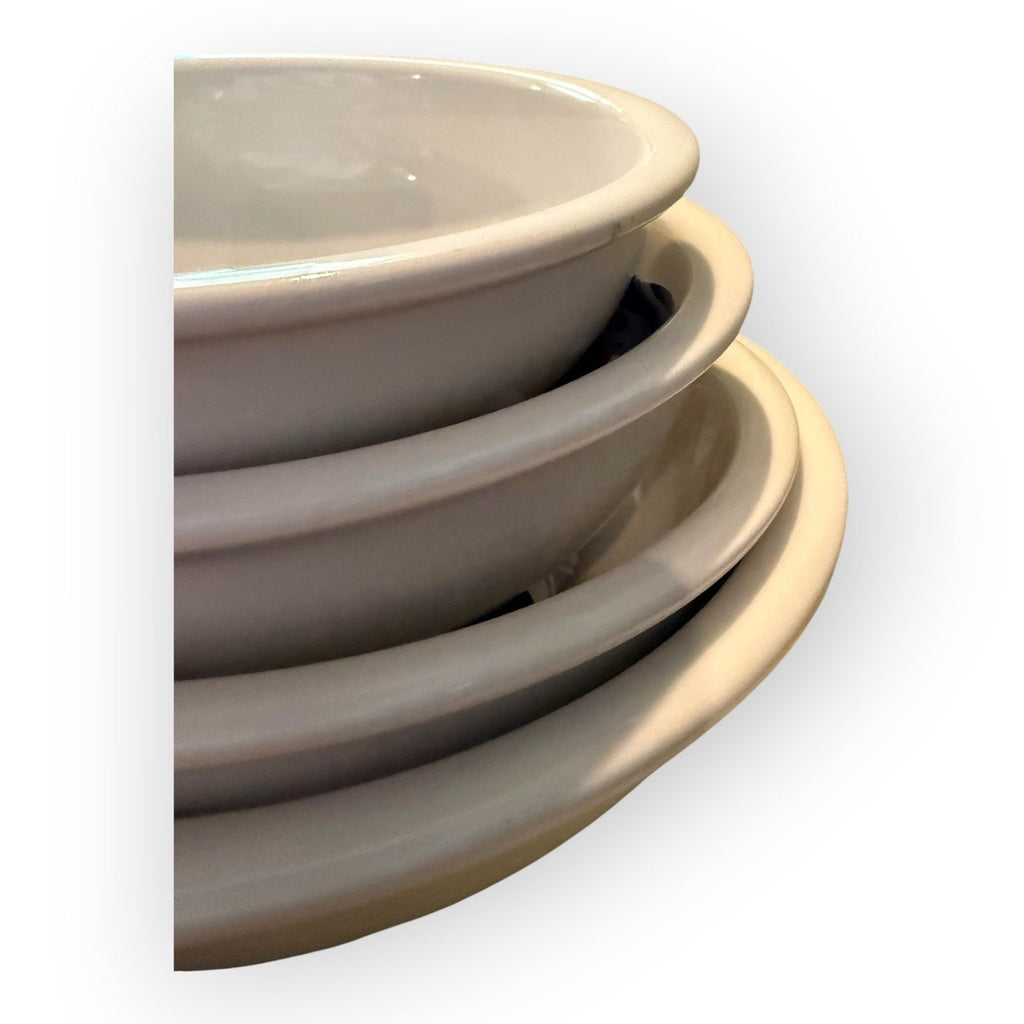 Pier 1 Imports White Farmhouse Nesting Mixing Bowls (4)