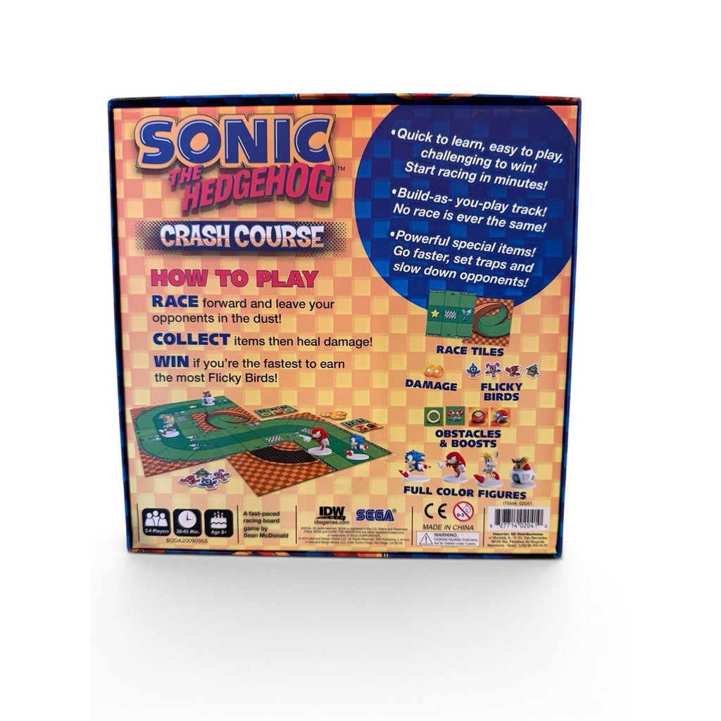 Sonic The Hedgehog Crash Course Board Game – Fast Racing Game Sega New