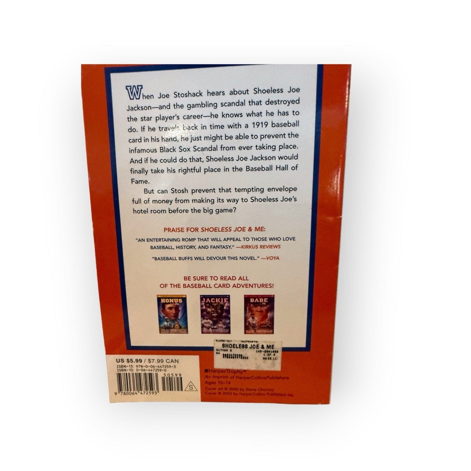 Set of 4 Baseball Card Adventure series books by Dan Gutman
