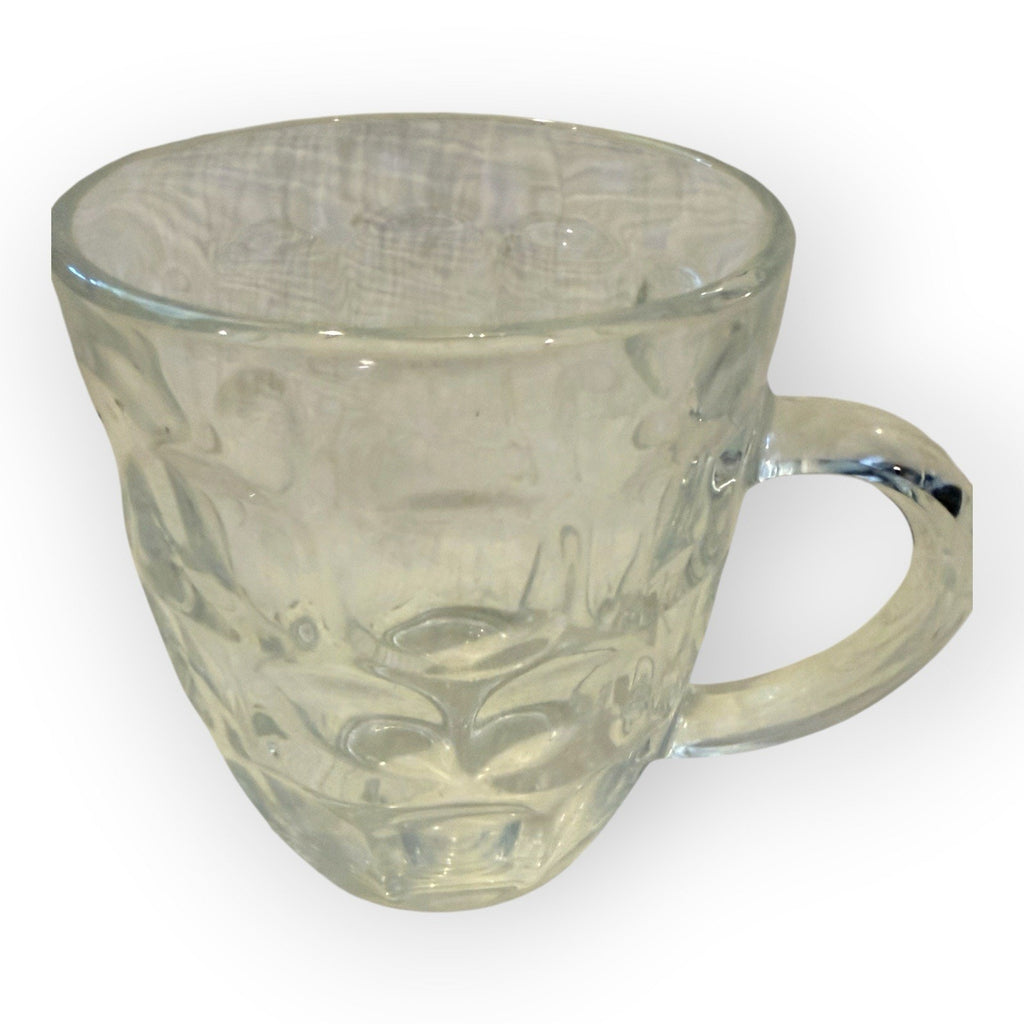 Vintage Clear Pressed Glass Beer Mug Tankard Thumbnail 4 3/4" x 3 3/4"