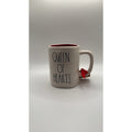 Rae Dunn Disney Alice In Wonderland QUEEN OF HEARTS Double-Sided Mug NEW