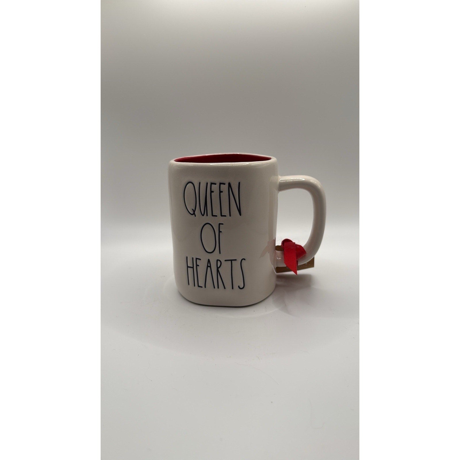 Rae Dunn Disney Alice In Wonderland QUEEN OF HEARTS Double-Sided Mug NEW