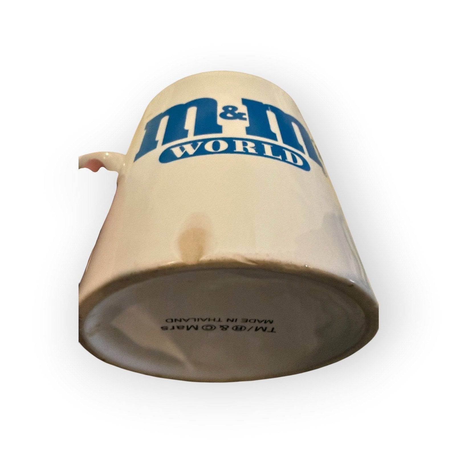 Laughing it up in Las Vegas M&M coffee cup
