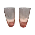Vintage Libbey Highball /Juice Glasses - Set of 2 - Pink Plum