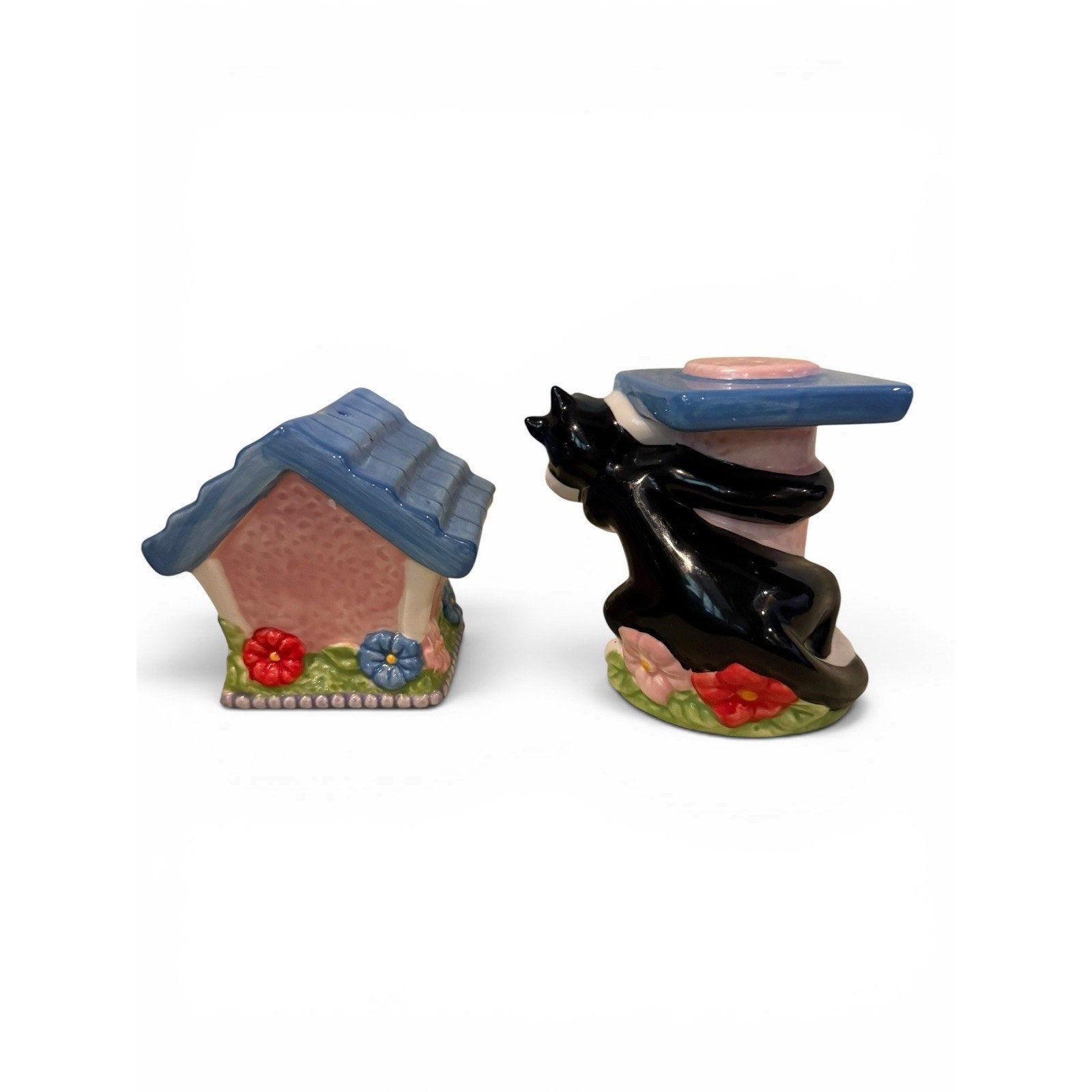 Loony Tunes Tweety Bird and Sylvester Bird House Salt and Pepper Shakers WB
