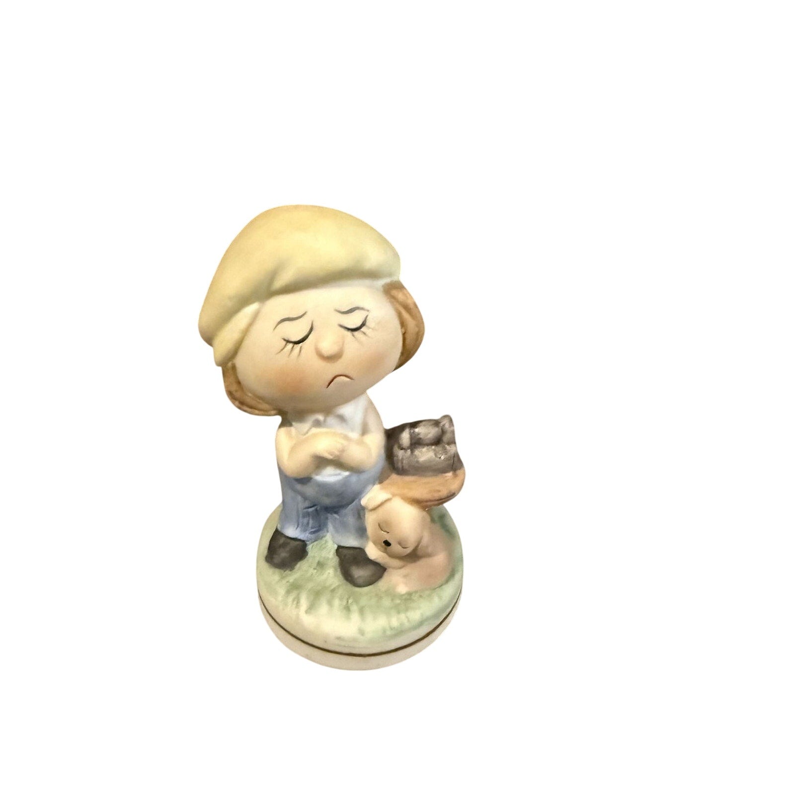Vintage Ceramic Figurines – Japan 1970s Hand Painted Boy and Girl Collectibles