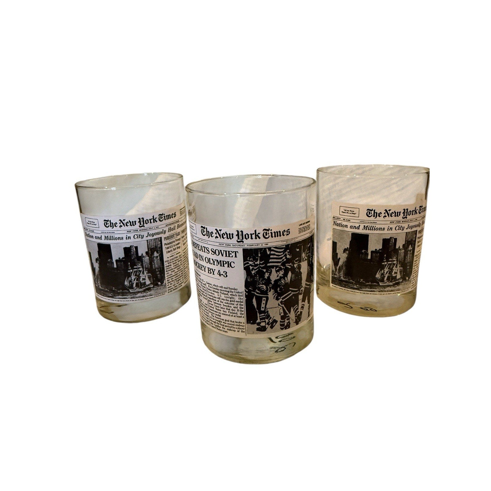 Wendy's New York Times Olympic Columbia Bicentennial Glass Limited Edition Lot 3