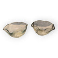 Dip In Glass Pair Triangular Folded Edges Ice cream Spices Bowl