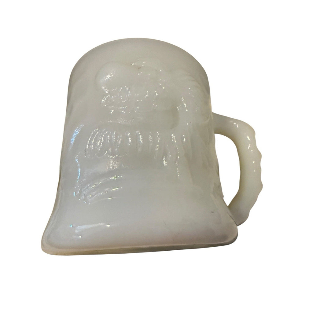 Vintage GROG Mug Milk Glass B.C. Comics Caveman Lot of 2 Coffee Cups
