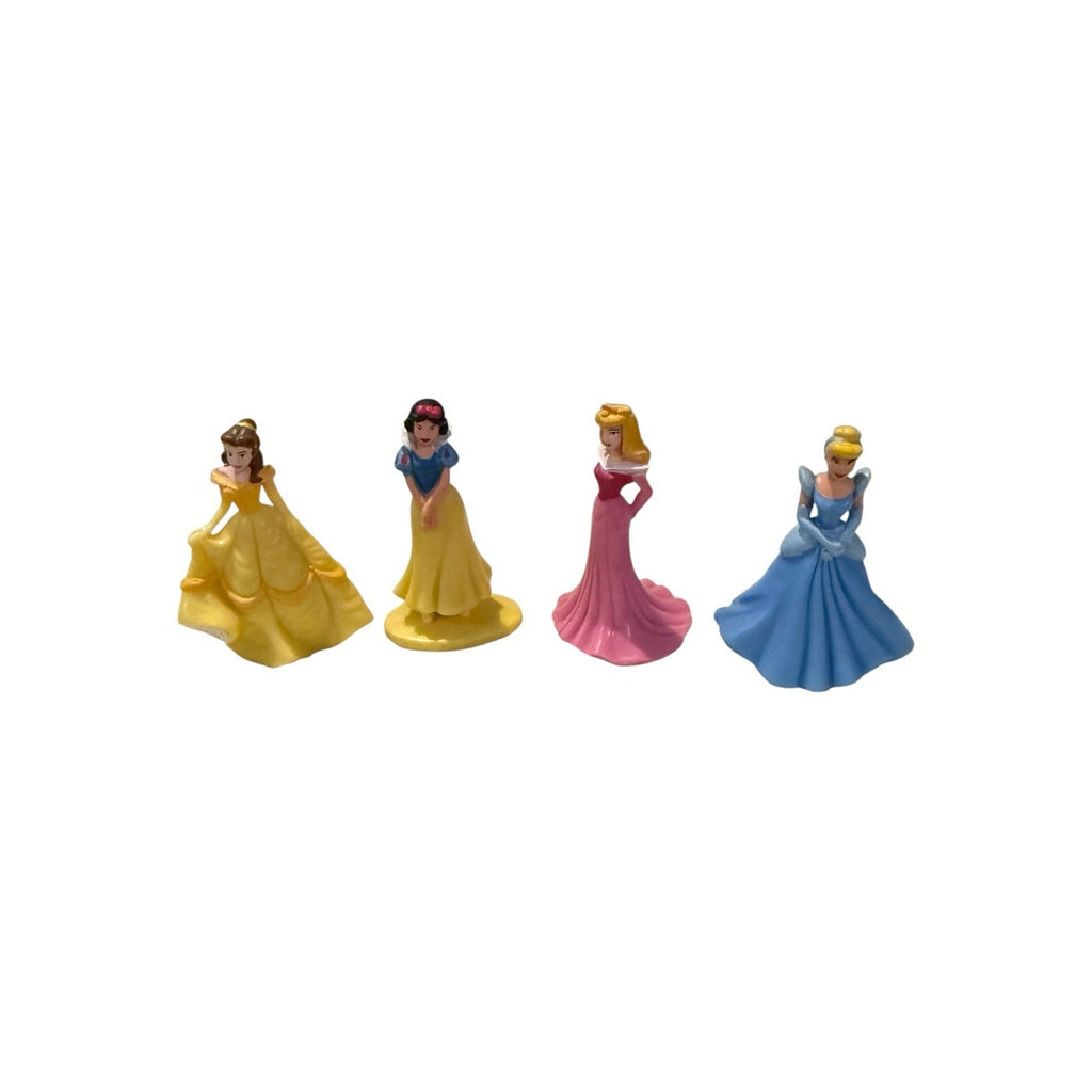 4 Disney Princess Cake Toppers Toy Lot Snow White Cinderella Belle Aurora