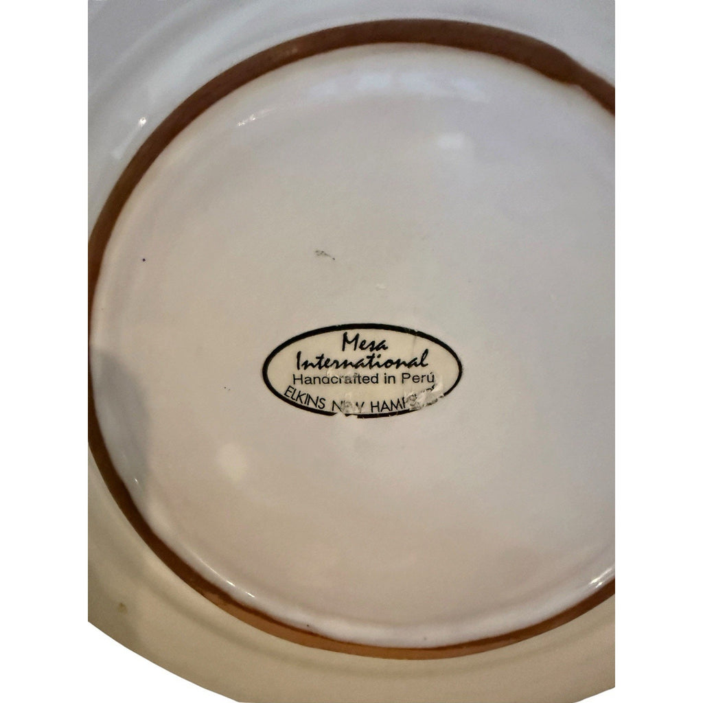 Mesa International Handcrafted in Peru Set of 2 Stoneware Salad Plates 8.5 in