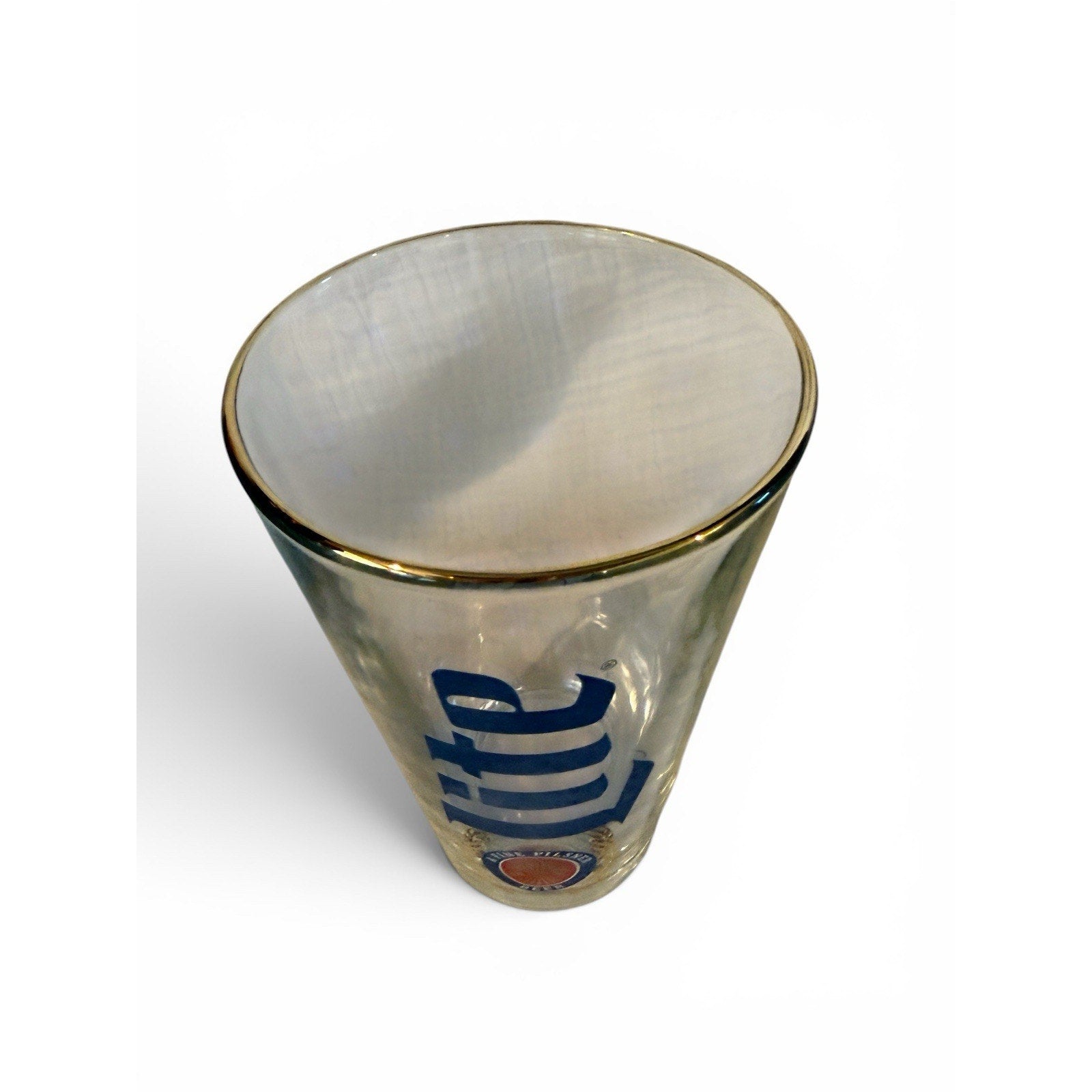 Set Of 5 16oz Pint Glass Miller Lite Collectable Barware Heavy Duty Glasses