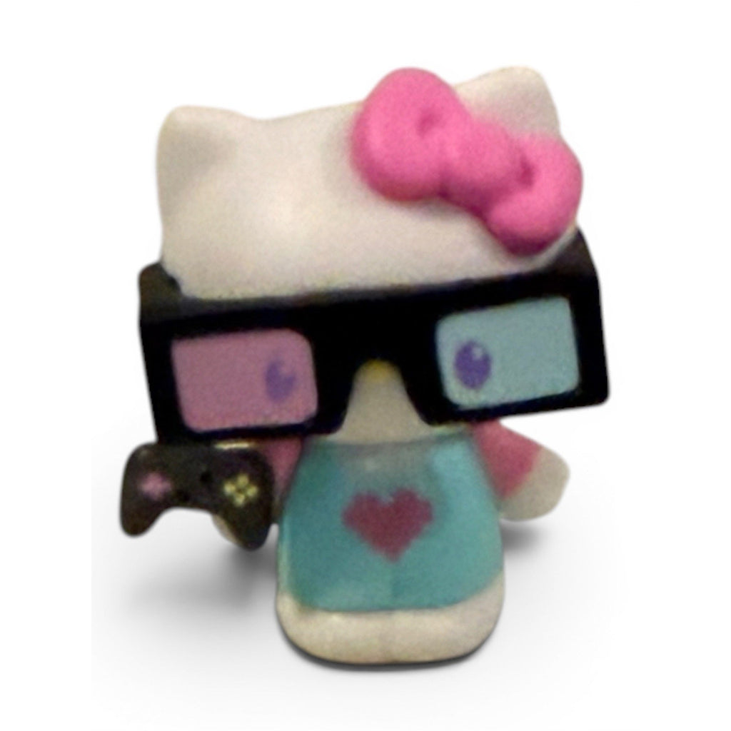 Hello Kitty Gamer Figure Glasses Controller Collectible Sanrio Kids Toy Cute