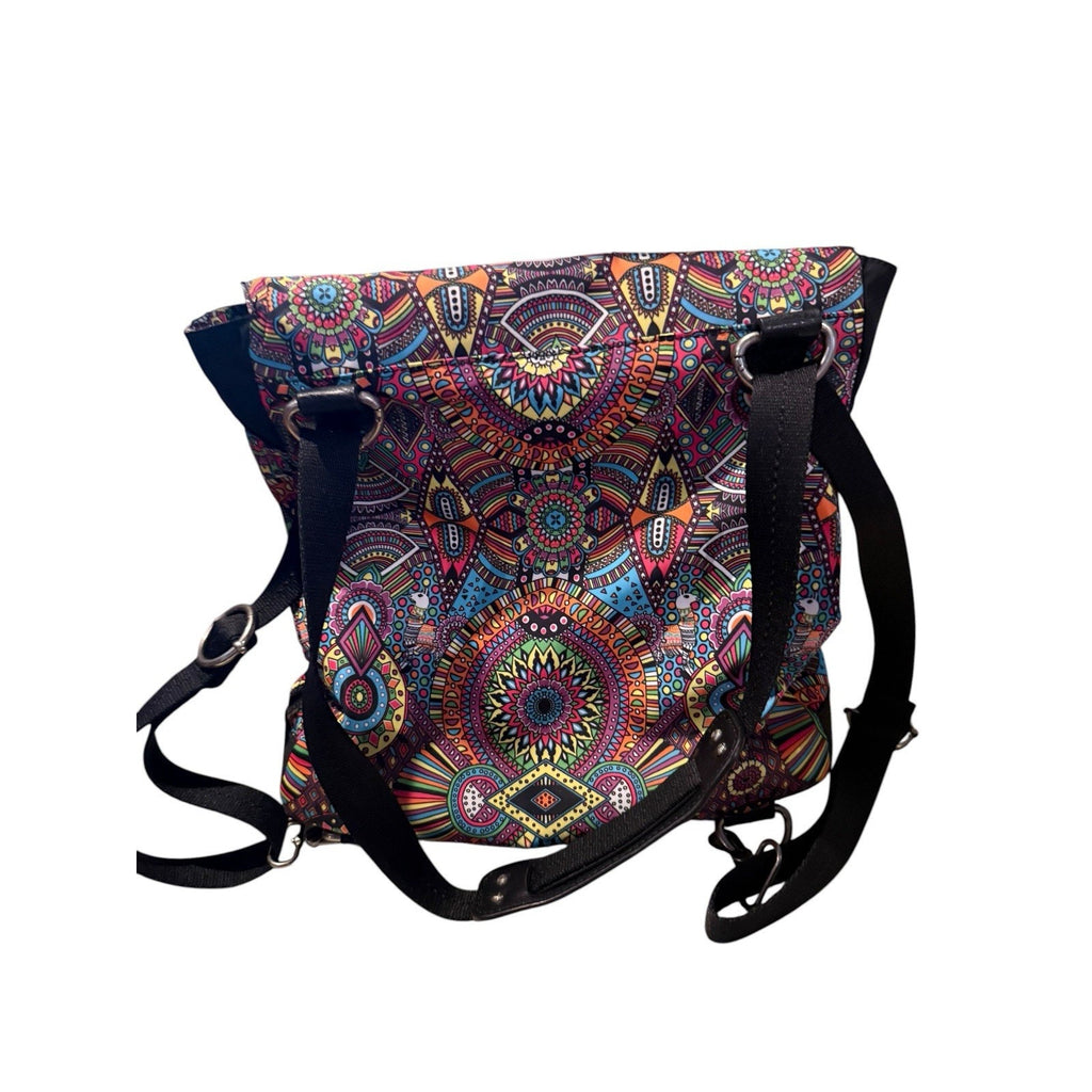 Sakroots Olympic Convertible Vegan Backpack, Rainbow Wanderlust, Indie Boho, NWT
