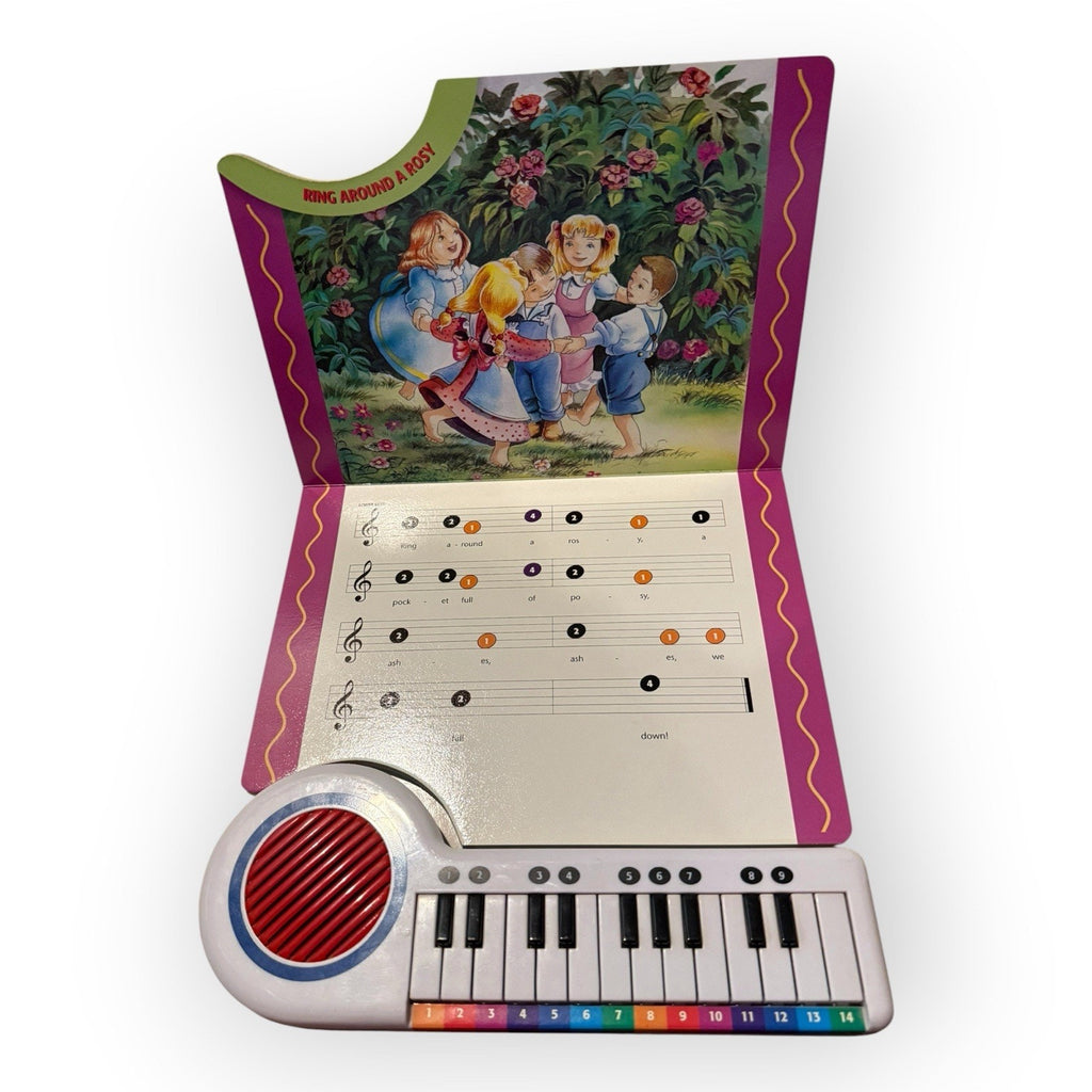 Vtg Play Me A Song! Electronic Piano with Book 1998 Nursery Rhymes Learn to Play