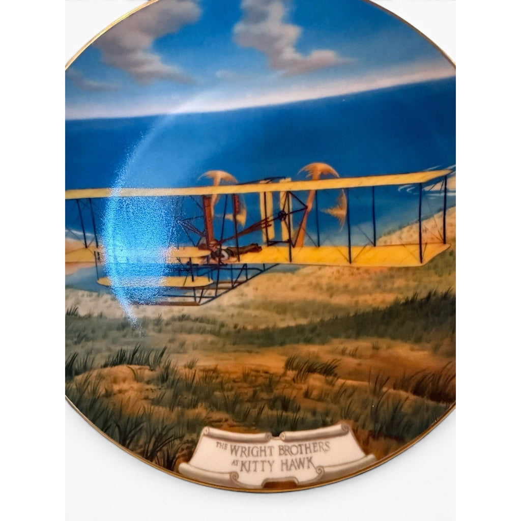 Porcelaine Etienne Ghent Wright Brothers Aviation Limited Edition Plate
