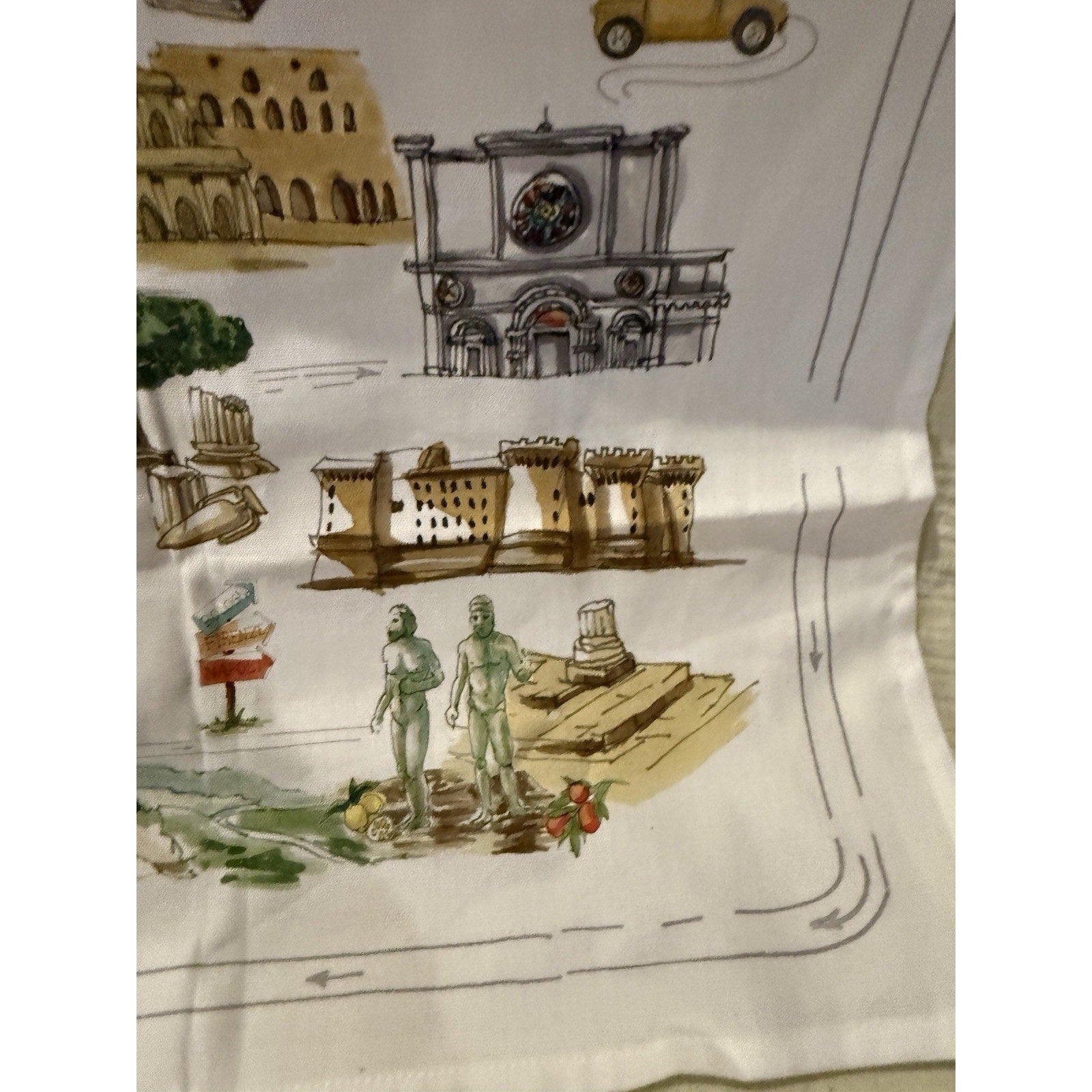 Tessitura Toscana 100% LINEN Kitchen Tea Towel Kitchen Italy Collectible