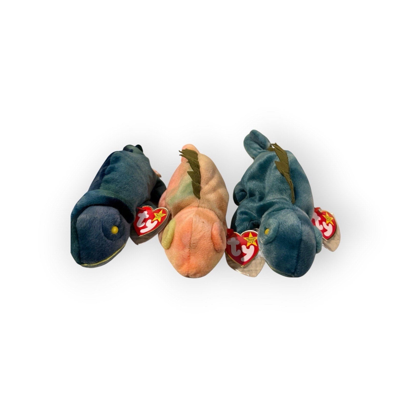 Set Of 3 TY Beanie Baby- Chameleon