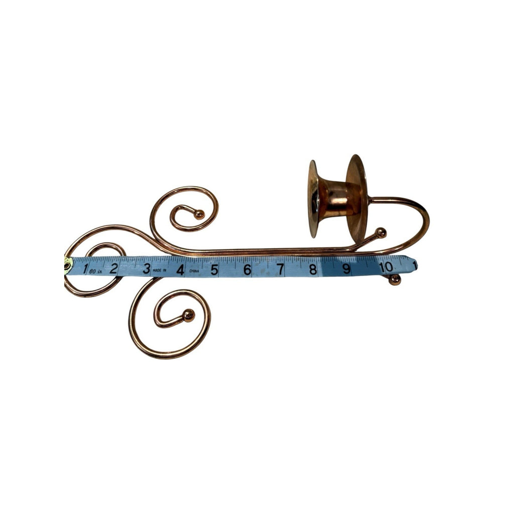Contemporary Metal Wall Sconce Swirl Pattern Wall Mounted Candle Holder