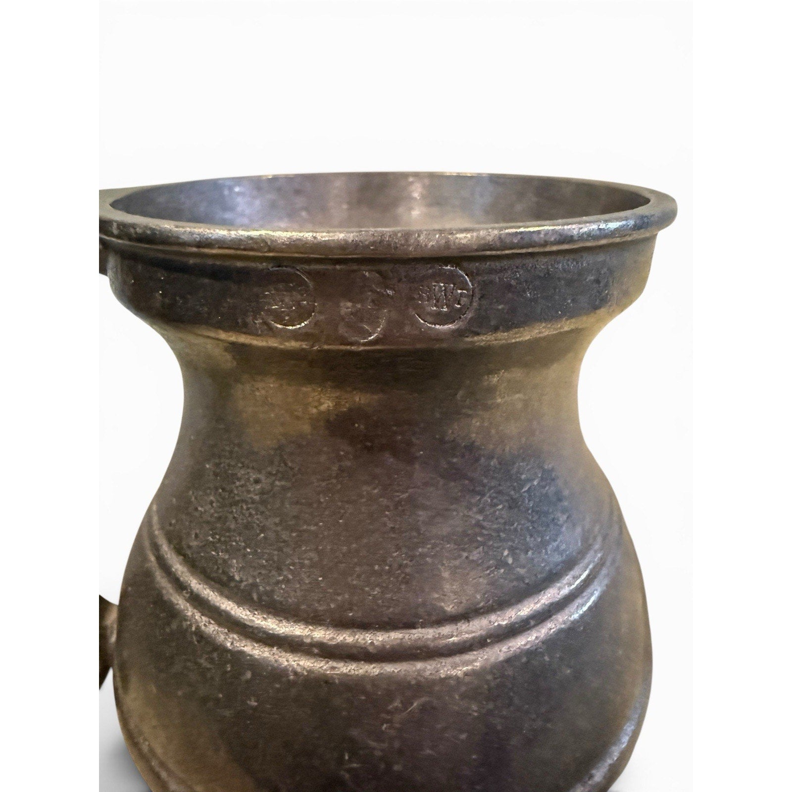 vtg Royal Wilton RWP pewter tankard Beer Mug Queen Anne Handle Usa 12oz Marked