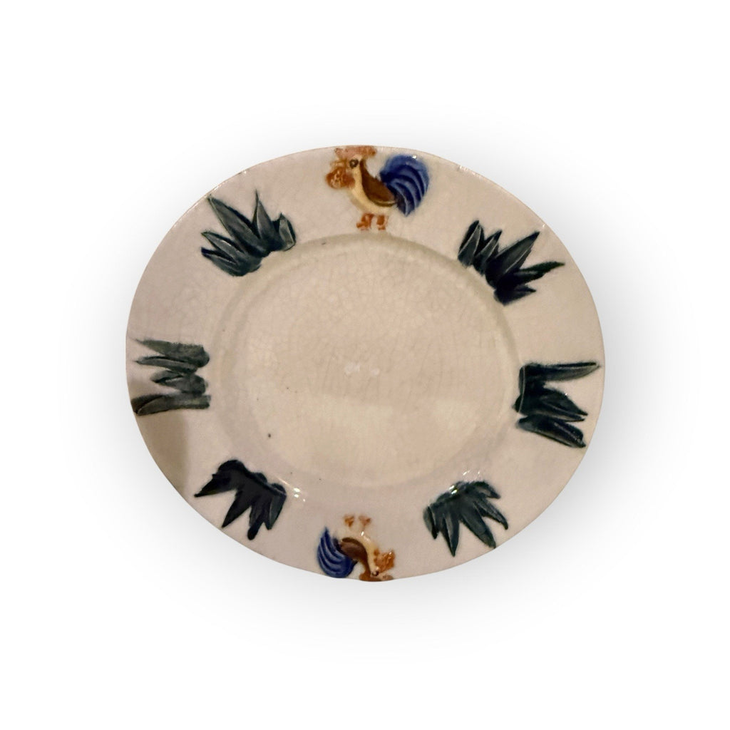 LOT of 2 Vintage Children’s Plates/Japan Import 1940s/5” Diam./Earthenware/Used