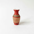 Woven Rattan Vase - Mid Century Decor | Handwoven Flower Holder, Boho Style Vase