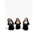 3 K's Collection Nuns Figurines Resin Black Robes Habits VTG 5.5" Tall Sisters