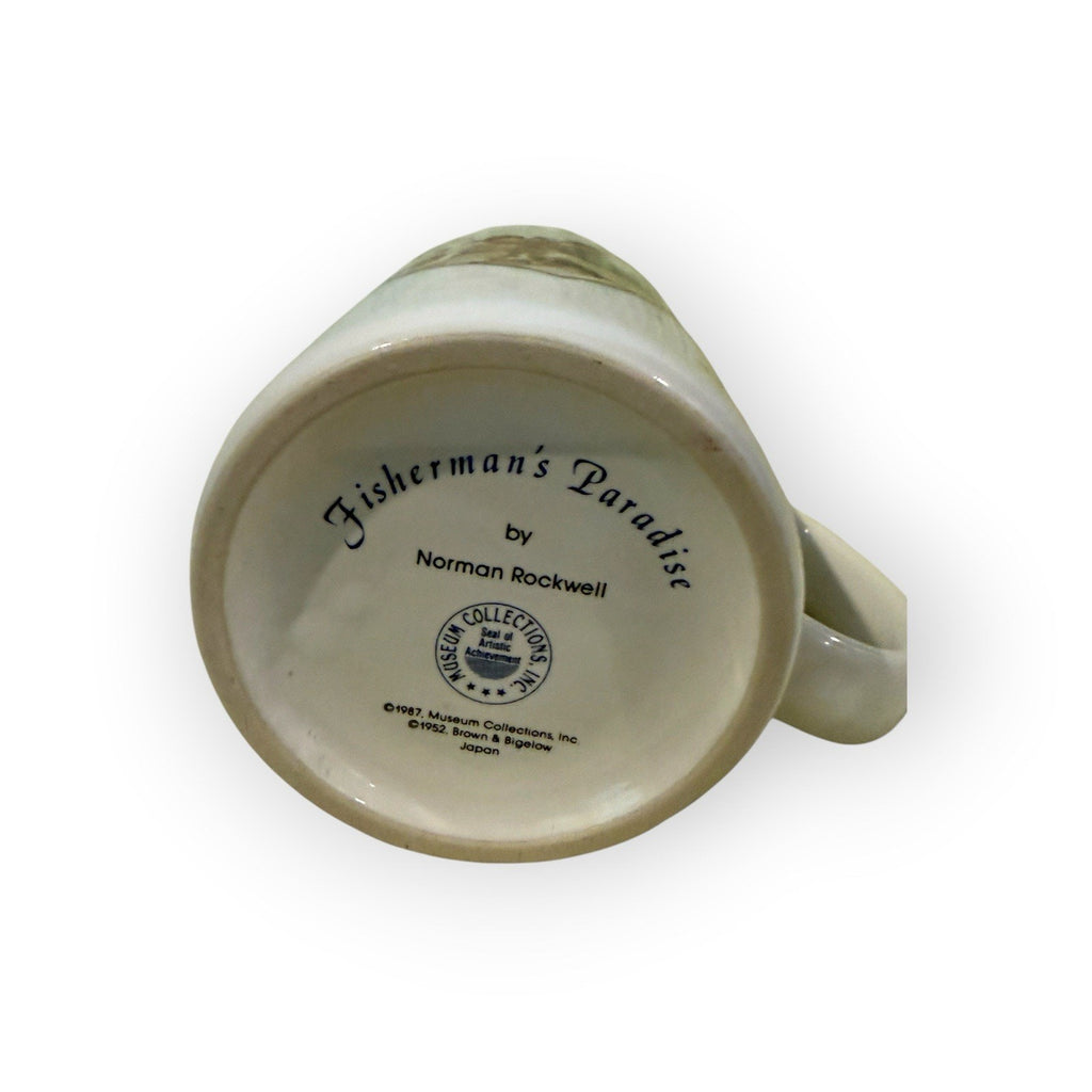 1987 Museum Collections, INC. Fisherman's Paradise by Norman Rockwell Mug