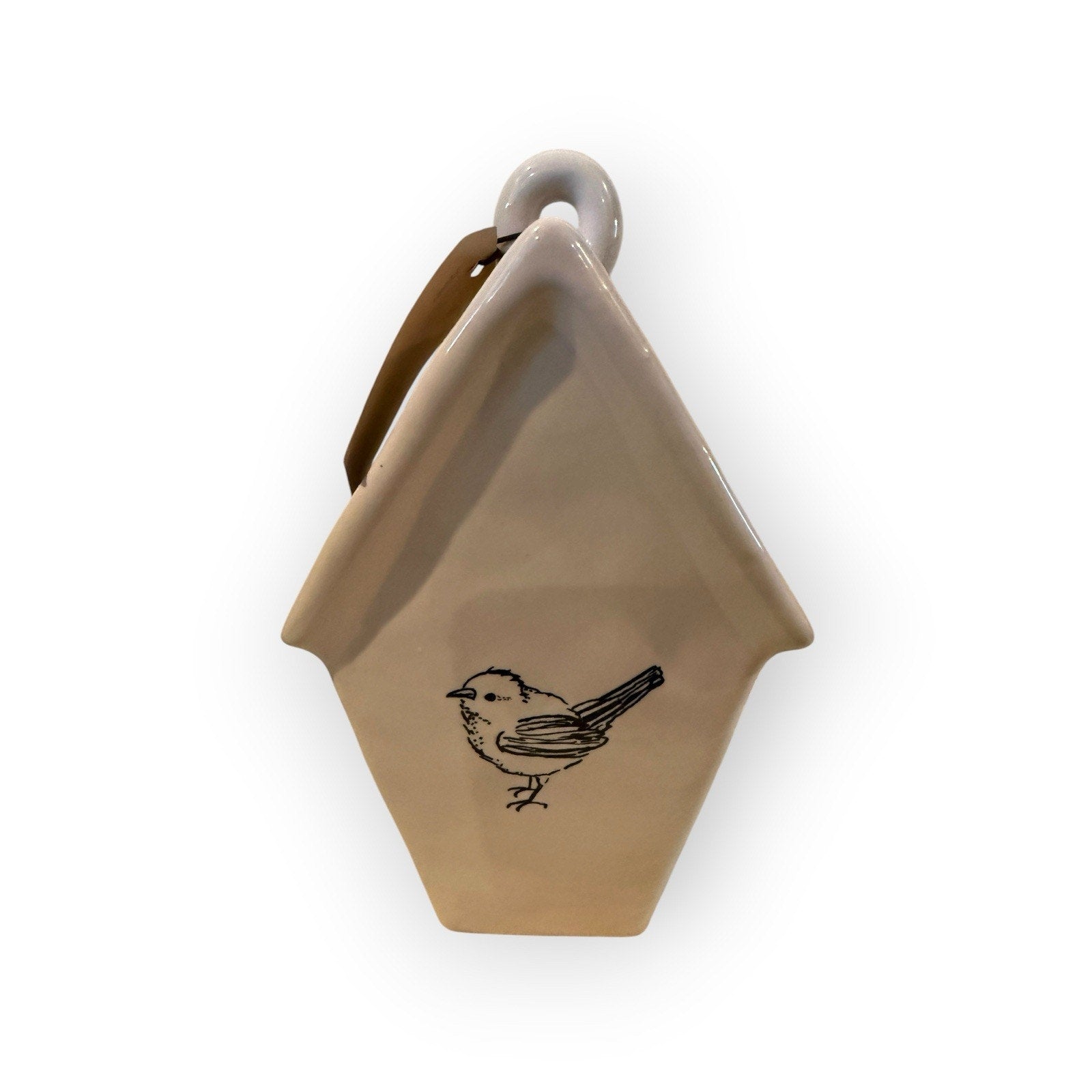 Rae Dunn FLY Birdhouse with Bird on Back Artisan Collection NEW