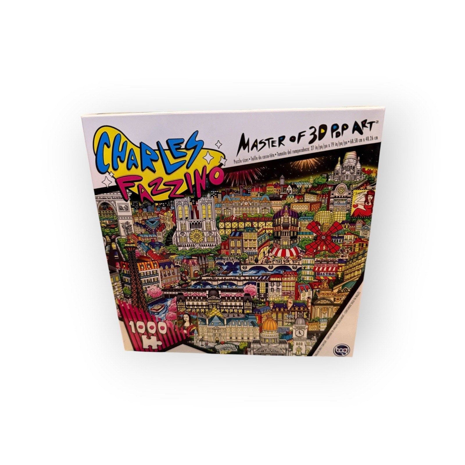 Charles Fazzino 1000 Piece Puzzle Called Les Attractions Fantastiques de Paris