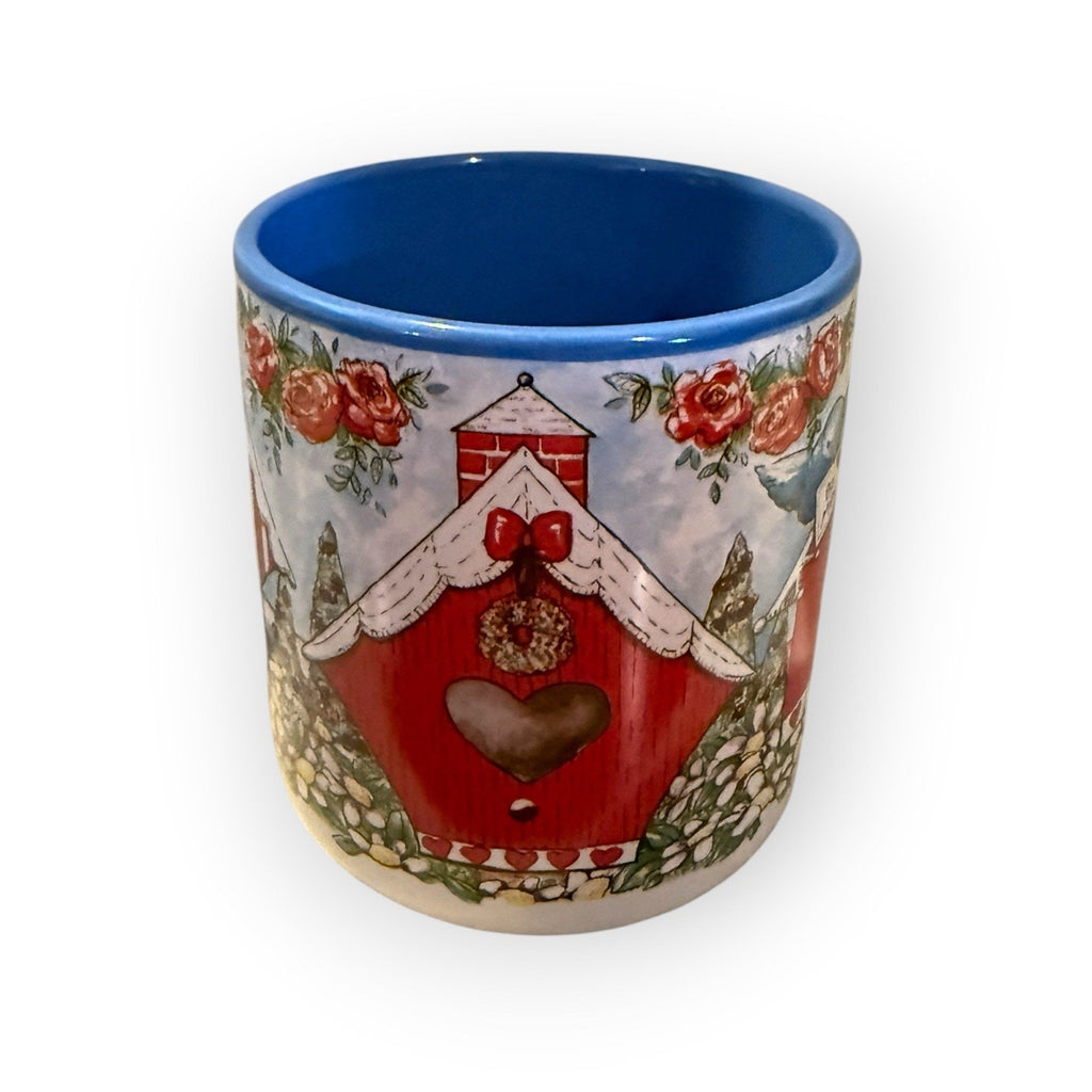 VINTAGE 1995 VALENTINE BE MINE FLOWERS INC NEW LOOKS 12 OUNCE COFFEE CUP MUG