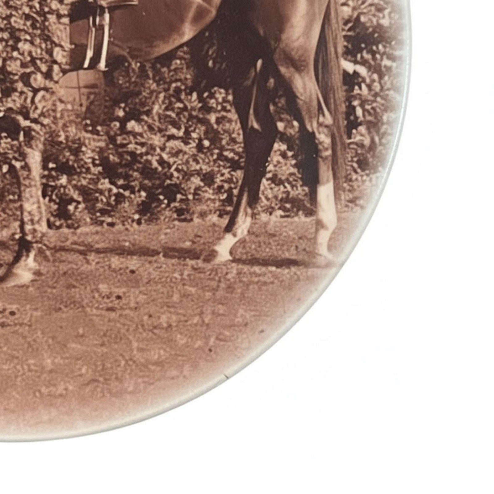 Horse Racing Vintage Photo Melamine Plate – Historic Racing Event & Antique Jockey Image