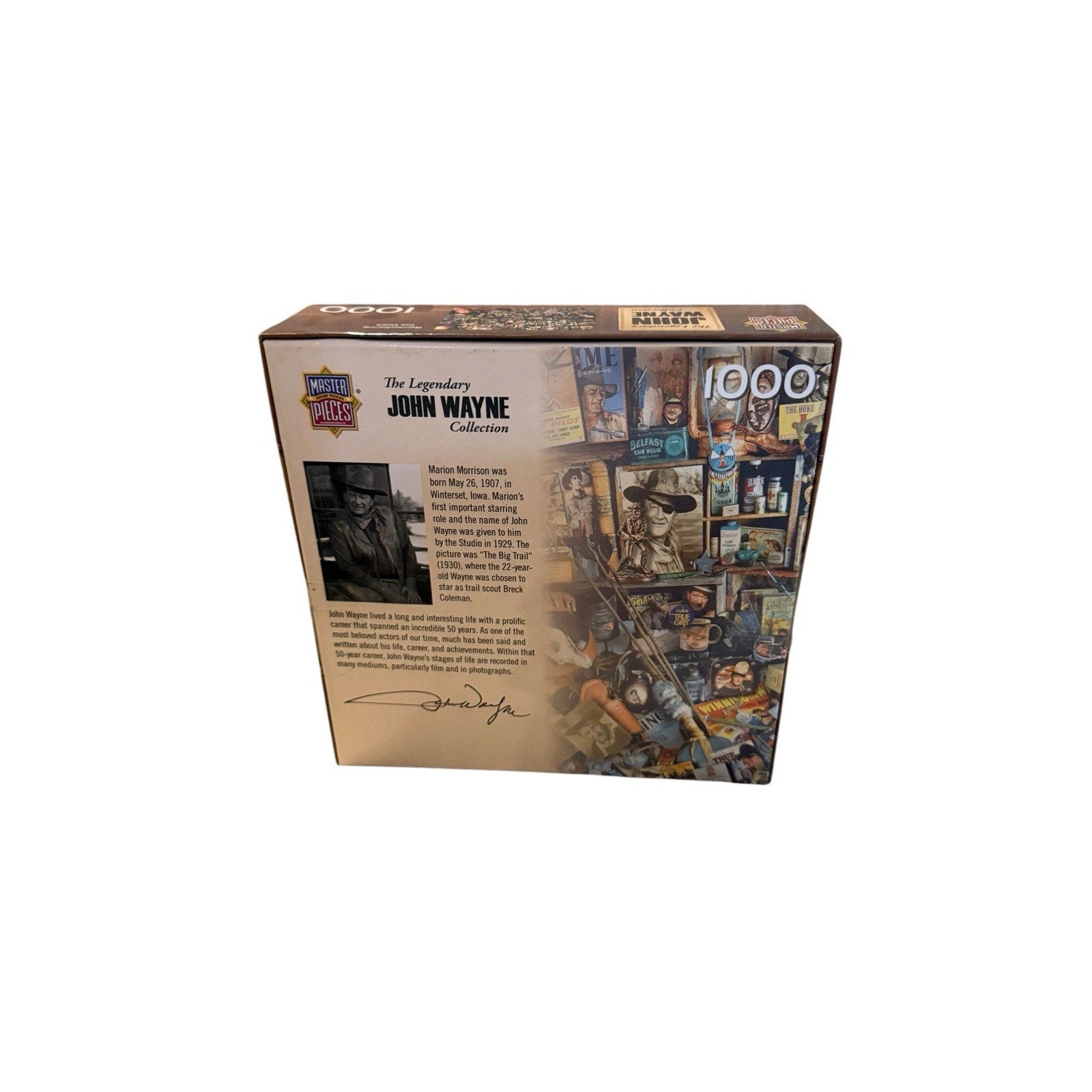 Master Pieces Jigsaw Puzzle John Wayne Made in USA Remembering the Duke