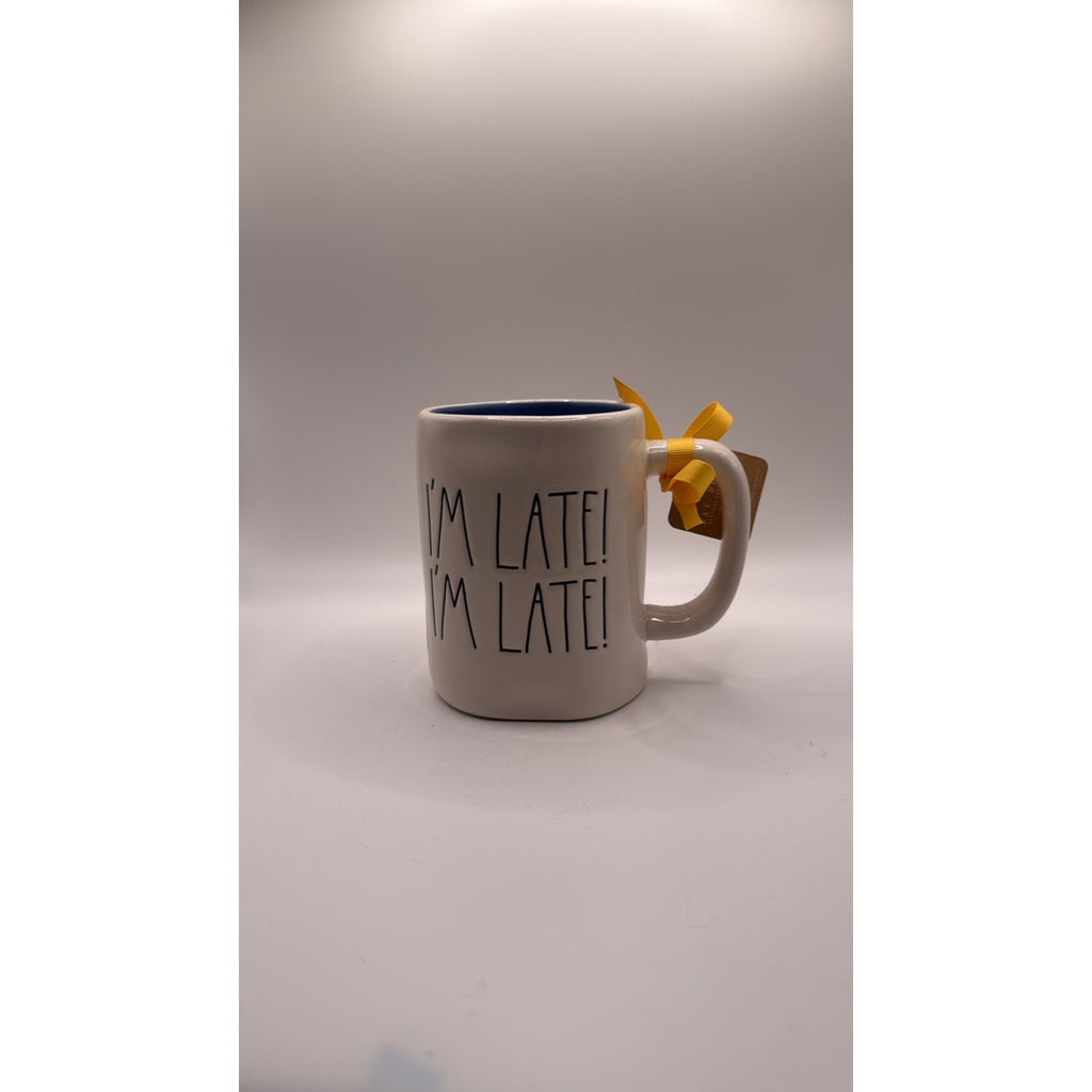 Rae Dunn "I'm Late! I'm Late!" Disney Mug - Artisan Collection -Alice In Wonder