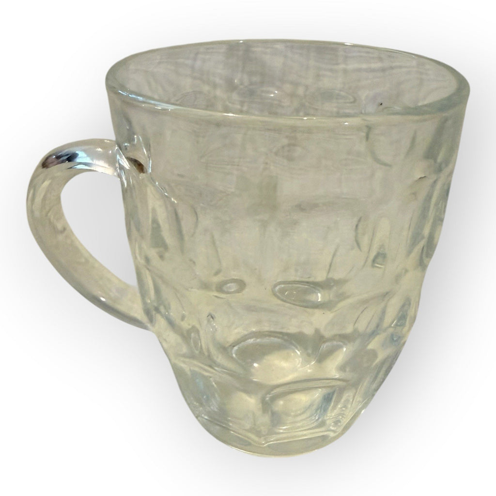 Vintage Clear Pressed Glass Beer Mug Tankard Thumbnail 4 3/4" x 3 3/4"