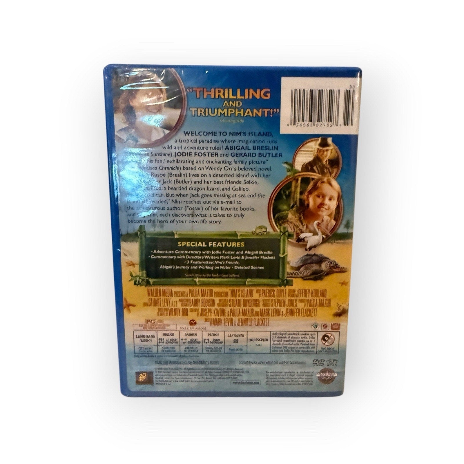 Nim's Island (DVD, 2008) JODIE FOSTER, GERARD BUTLER, ABIGAIL BRESLIN New Sealed