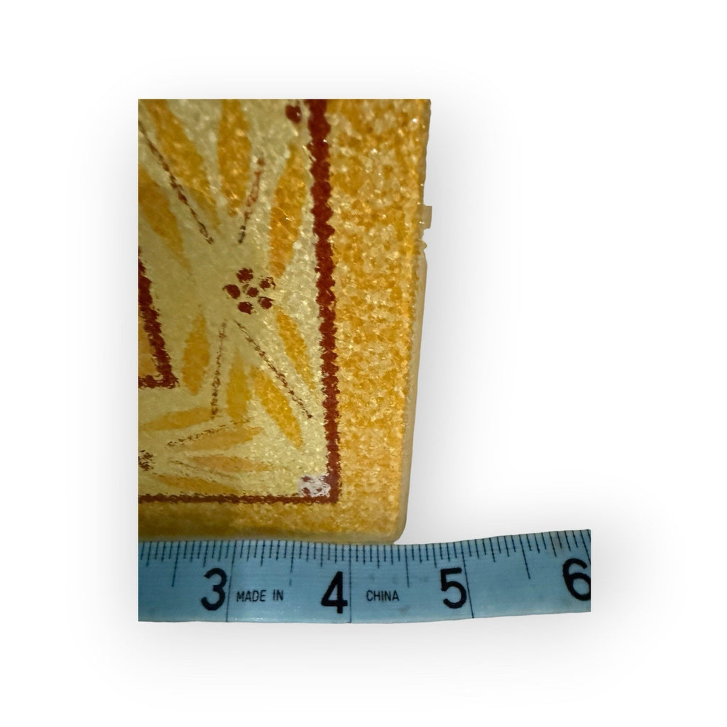 Temptations Old World Yellow Set of 2 Trivets Hot Plates Perfect For Holidays