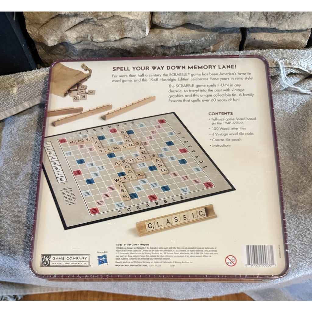 Scrabble Nostalgia Edition Board Game