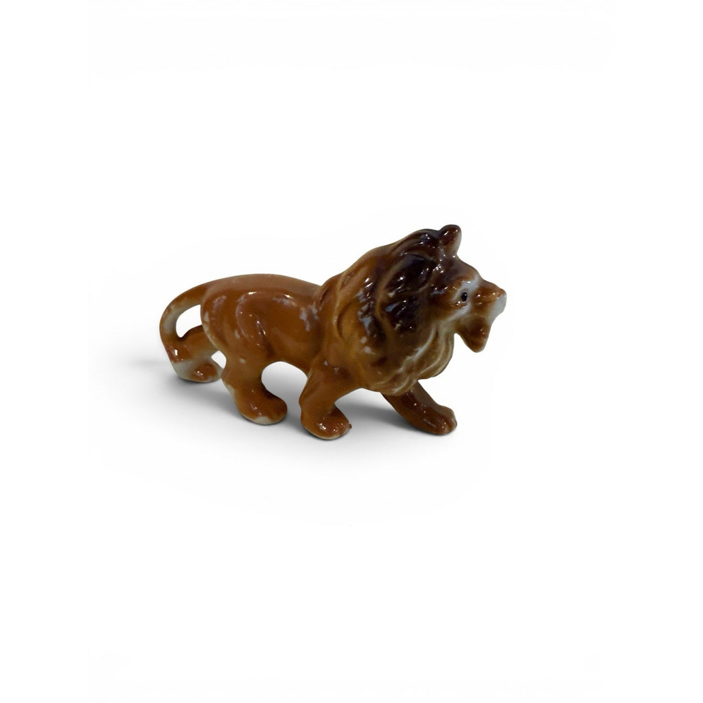 Vintage miniature Porcelain Ceramic Lion Japan