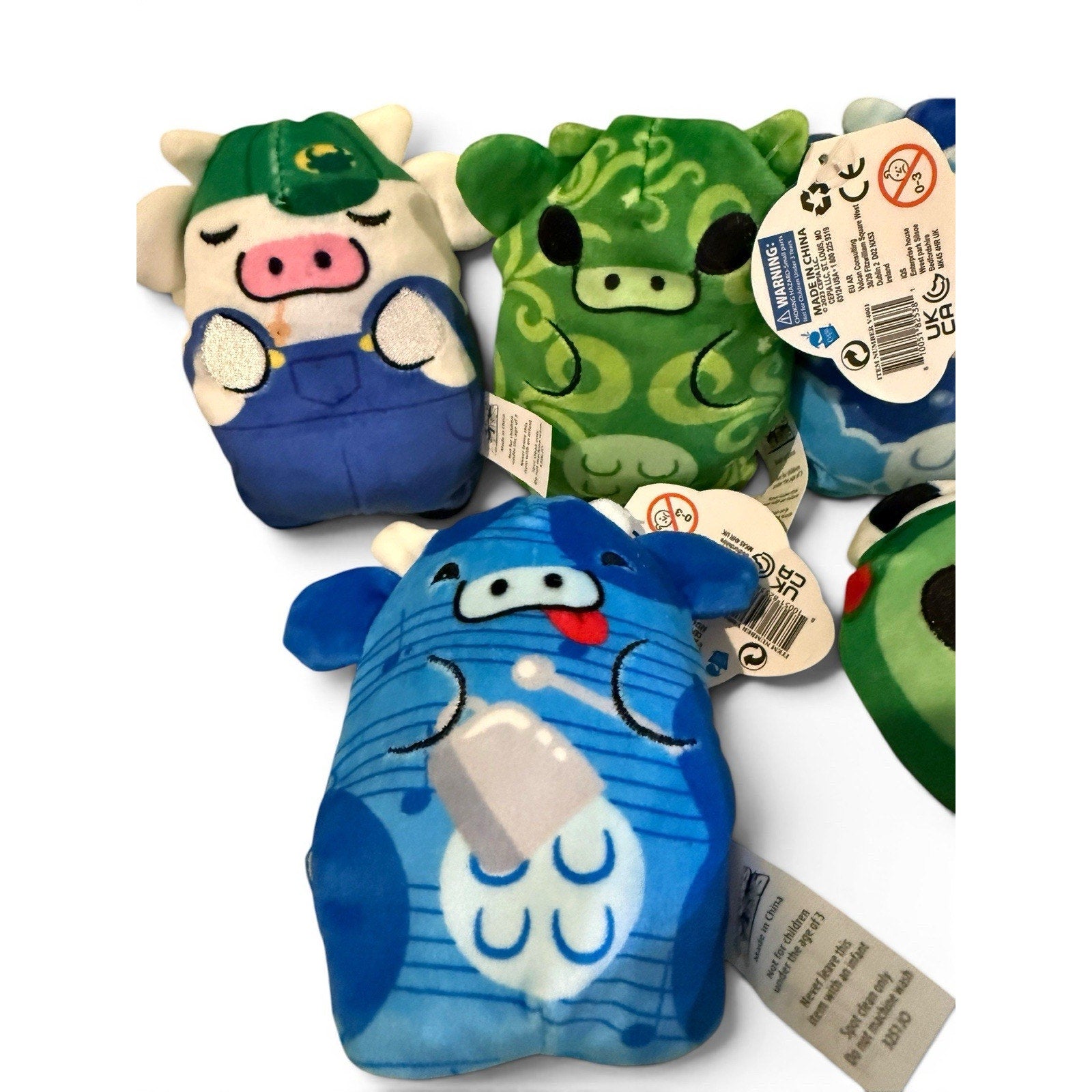 Cows Vs Aliens Bean Plush Lot Of 8