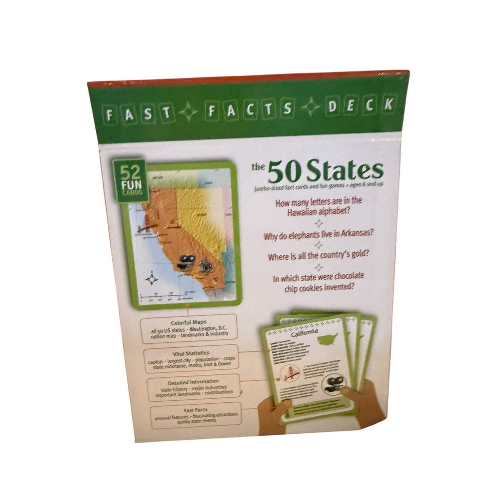 Big City Press 50 States & Presidents Fast Facts Decks 52 Fun Cards