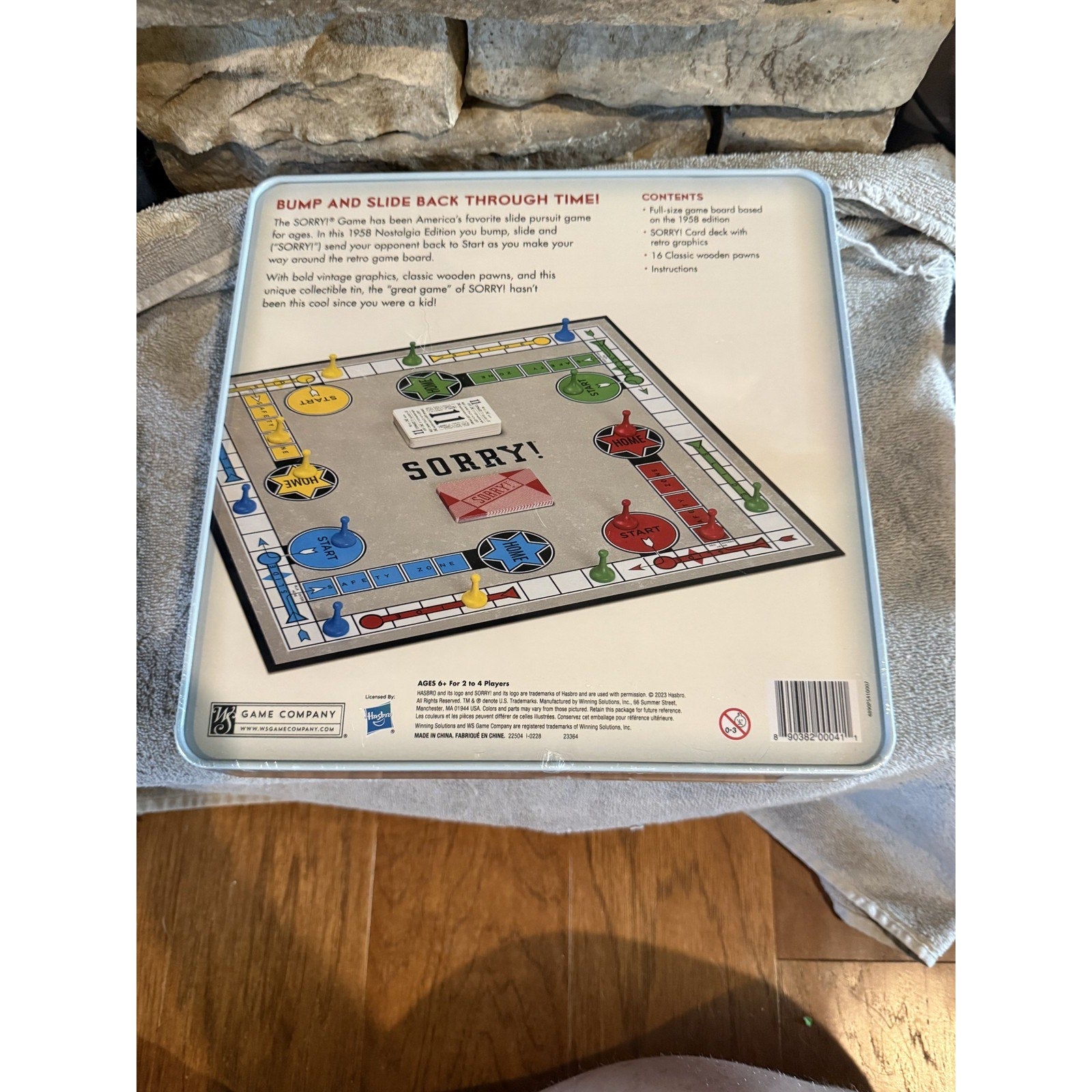 Parker Brothers Nostalgia Edition Sorry! Board Game