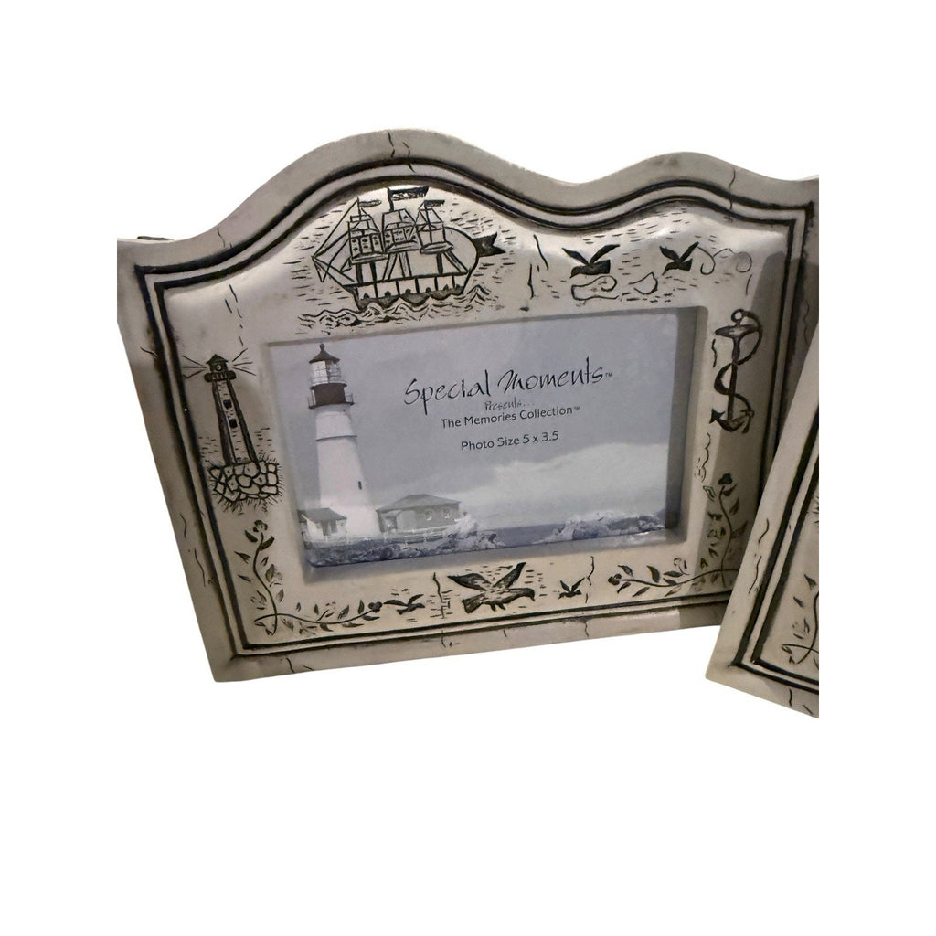 Vintage Resin Lighthouse/Sailing Themed Picture Frame