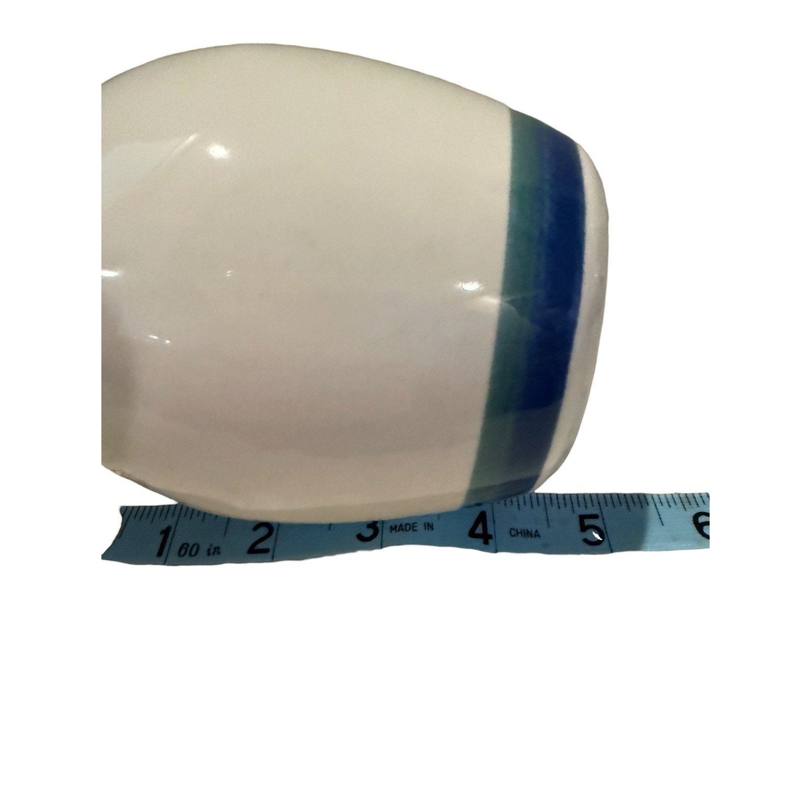 Pfaltzgraff NORTHWINDS Replacement Gravy Sauce Boat VTG Blue Green Bands USA