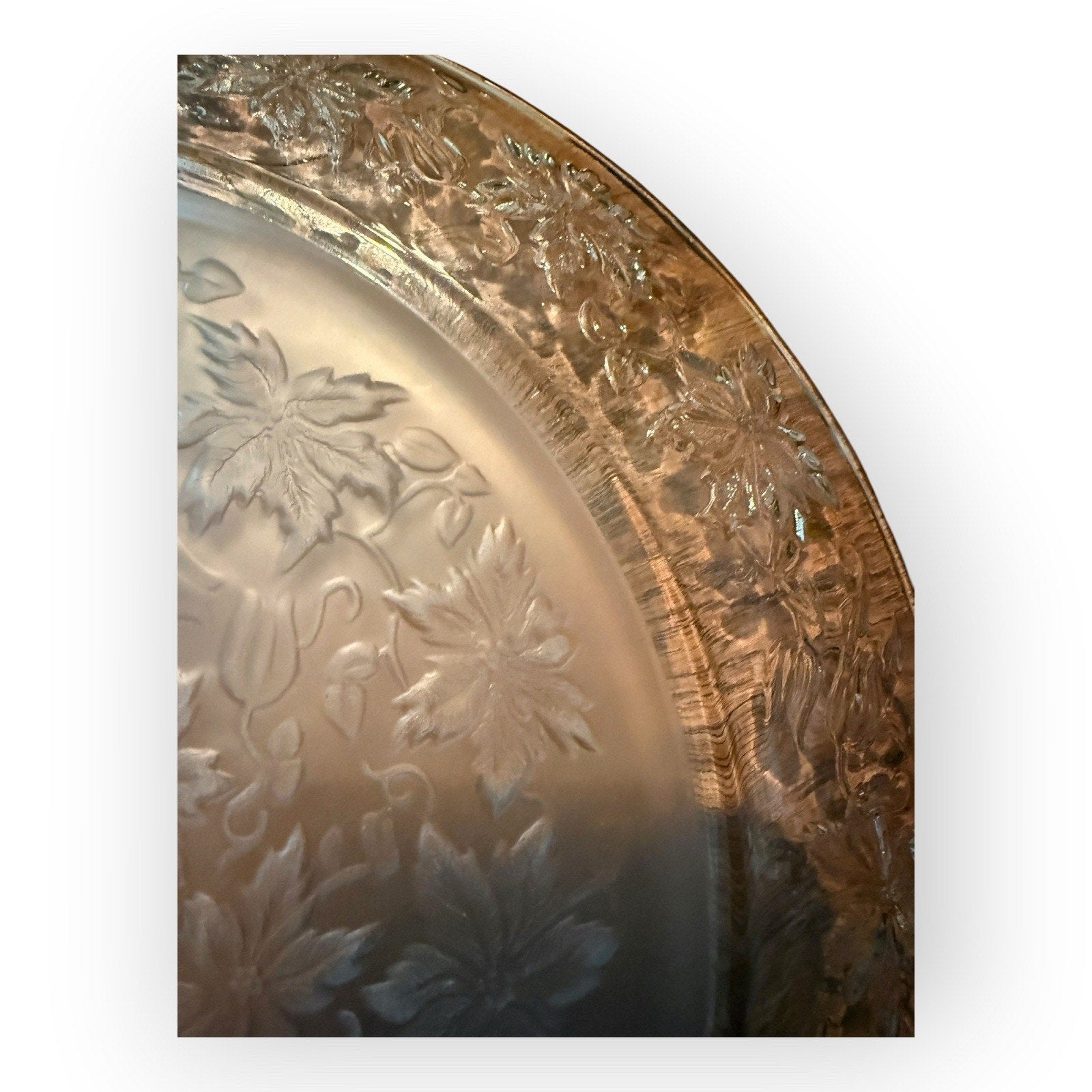 Beautiful Princess House Fantasia 13" Glass Platter Dish