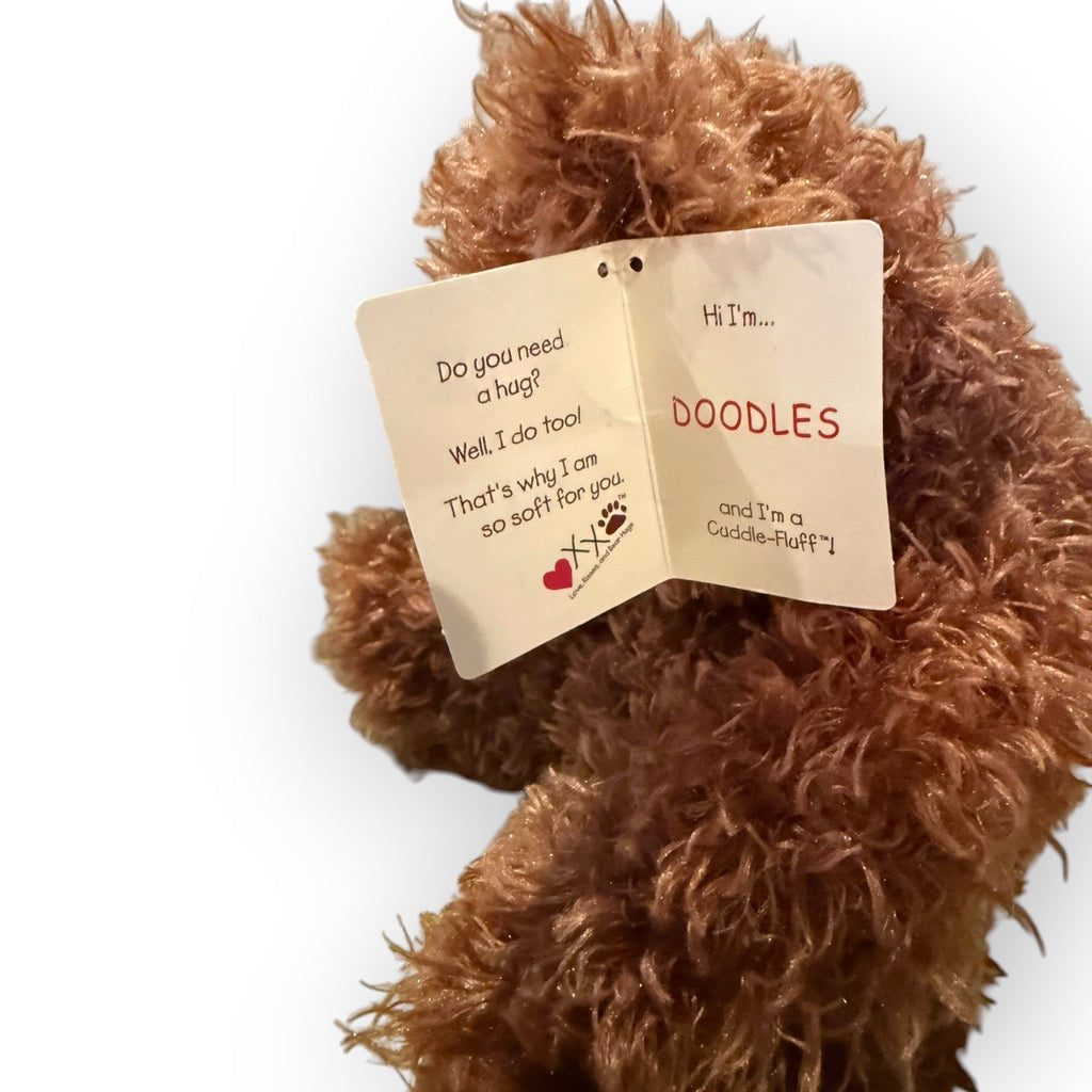 Boyds Bears And Friends Cuddle Fluff DOODLES Non jointed 12” Plush