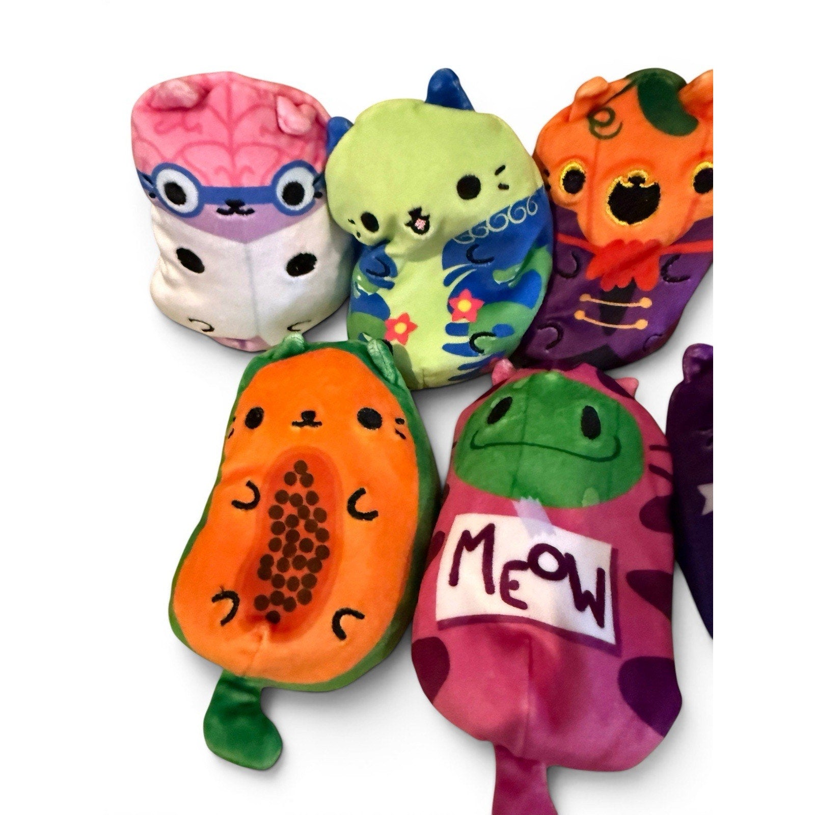 Cats vs. Pickles Lot of 7 Assorted Beanie Bean Bag Plush