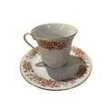 Remington China By Red Sea Coffee Tea Cup & Saucer Gold Trim Rose Floral (BX5)