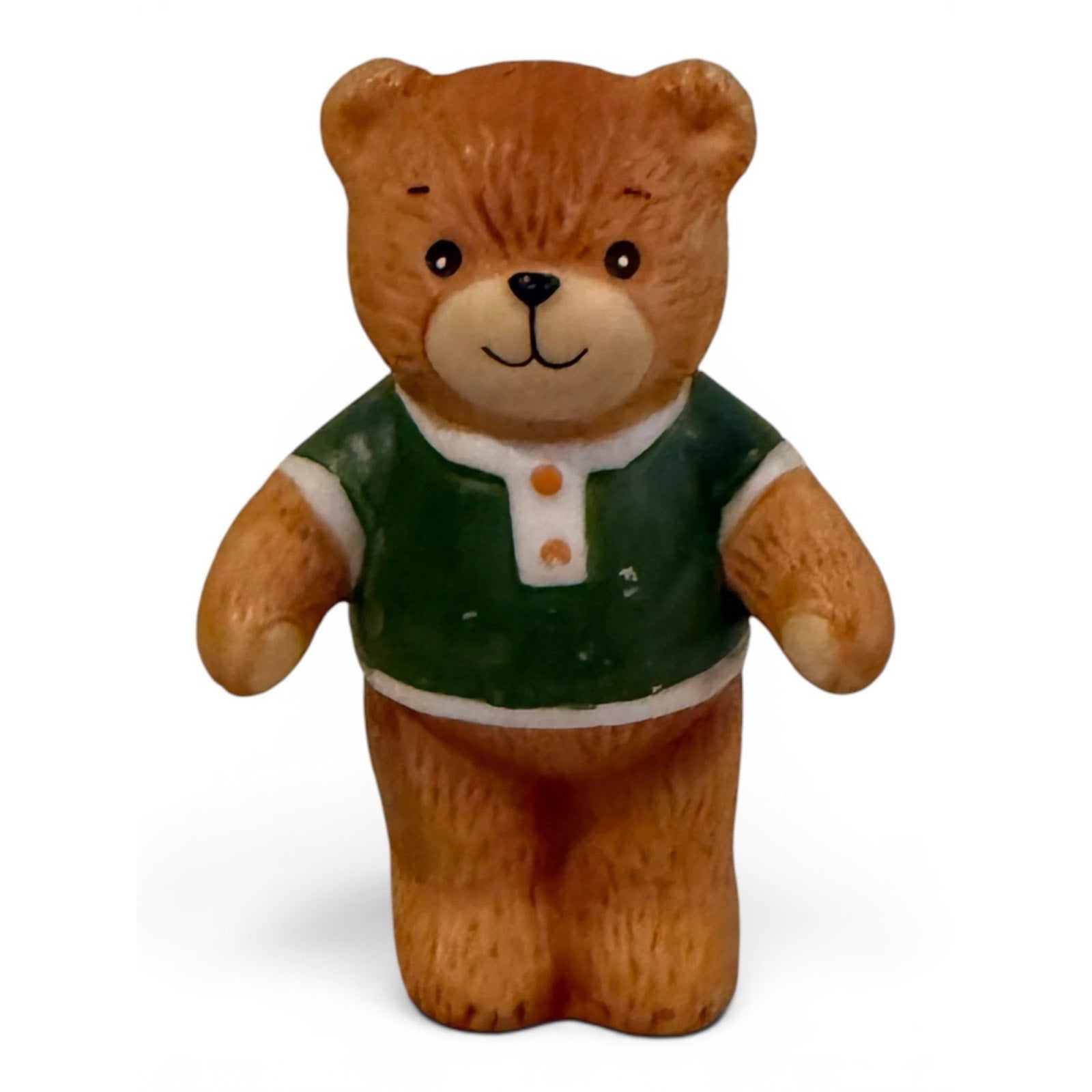 Vintage Collectible Lucy & Me Green Shirt Bear Lucy Rigg ENESCO 1980